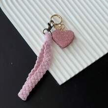 New Clay Rhinestone Pendant Bag Charms, Personalized Bow Cross Heart Lip Pattern Backpack Hanging Ornaments For Women