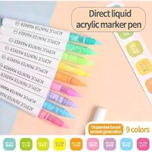 1支装126色丙烯马克笔，软头，适合学生使用，不透明，可混色，高品质美术用品，适合DIY，返校礼物