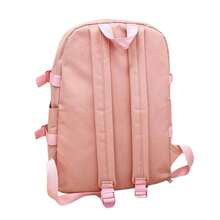 Kit Mochila Bolsa Escolar Feminina Multiuso Grande 4 Peças - Preto - Visão 4