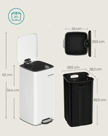 Trash Cans - Wolkenweiß - 查看 7