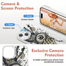 Funda de teléfono de PMMA a prueba de golpes con diseño de ojo de Cthulhu de estilo anime, compatible con iPhone 6, 6S, 6Plus, 6SPlus, 7, 7Plus, 8, 8Plus, X, XR, XS, XSMax, 11, 11Pro, 11ProMax, 12, 12Pro, 12ProMax, 13, 13Pro, 13ProMax, 14, 14Pro, 14ProMax, 14Plus, 15, disponible en varios colores