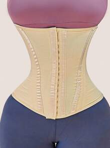 Nouveaux produits sur le marché Gaine de sport avec fermeture éclair Ceinture en plastique Femme Shapewear de scellement de taille