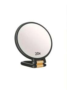 1PC Professional 30X Magnification Vanity Mirror | 360° Adjustable Handle & Foldable Base | Dual-Sided Travel Compact For Precision Makeup