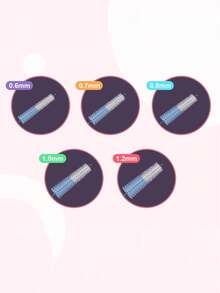 10/30/60 件牙间刷（带盒），0.6 毫米、0.7 毫米、0.8 毫米，牙齿清洁工具，口腔卫生牙间刷，牙签清洁器，用于细节清洁，返校 - 彩色 - 查看 6