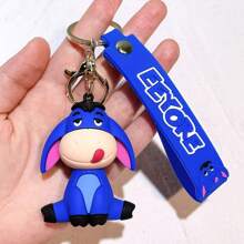 Sanrio Winnie The Pooh Keychain Bag Decoration Cartoon Couple Silicone Figurine Exquisite Car Keychain, School Supplies,Back To School