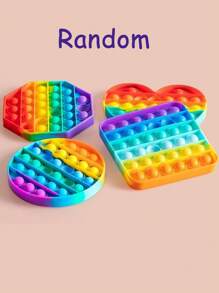 1PC/4PCS Silicone Push Bubble Pop Fidget Sensory Toy, Circle Colorful Push It Popping( Roundness/Square/Octagon/ Heart-Shaped),Sensory Tray,Collection Set,Toy Set,Slinky Toy,Ice Cube Fidget,Pop Gifts,Olivia Rodrigo,Toys,Sensory Toys