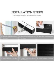 1pc Pleated Zebra Blinds Roller Adhesive Window Shades Foldable Blackout Curtain Non-Woven Blackout Curtain For Bedroom Bathroom Living Room Balcony