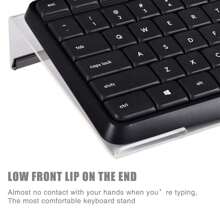 1 Piece Compact Acrylic Keyboard Stand - Durable, Space Saving Desk Riser, Acrylic Keyboard Tray Pad Elevator Display Stand Non-Slip Bracket