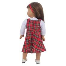 1 件适合 18 英寸娃娃衣服，女学生制服风格娃娃裙 + 娃娃长袍，娃娃服装带配饰（毕业长袍 + 发夹），适合 3 岁以上儿童，角色扮演，节日派对 - 校園服裝 - 查看 10