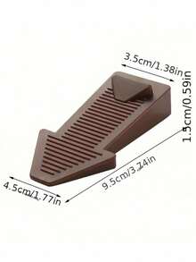 1/4 件橡胶门挡，楔形安全重型硅胶门挡，适用于所有地板类型和门缝（灰色） - 彩色 - 查看 16