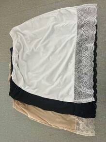European And American Style Lace Slip Skirt, A-Line Skirt, Women Underskirt