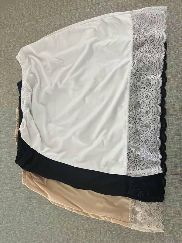 European And American Style Lace Slip Safety Skirt, A-Line Skirt, Women Underskirt
