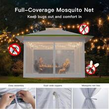 Amada 10x10ft 1-Person Setup Pop Up Canopy Tent - Easy Outdoor Sun Shade For Events, Parties, Camping, Gazebo With Wheel Cover Bag, Beach Tent With 3-Speed Adjustable Height,Blue - White & Green - 查看 5