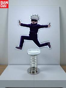 bandai Bandai Anime Jiu Jitsu Kaisen Gojo Sato Shake Frame Model, Double-Sided Transparent Acrylic Tabletop Decoration, Stress Relieving Toy, Car Decoration, Spring Swing Piece, Suitable For Vehicle, Office Desk And Bicycle Decoration, Perfect Party Gift&Birthday Surprise Gift, Ideal Choice For Christmas, Halloween And Thanksgiving Gifts. Back To School