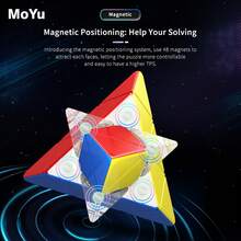 Educational 3D Stereo Jigsaw Puzzle 3-Piece Magnetic Speed ​​Cube Set 2x2 3x3 Pyramid Triangle Smooth Sticker-Free Easy Fast Turning Speed ​​Cube Puzzle Christmas Halloween Birthday Gift - Phiên bản từ tính 2x2+3x3+kim tự tháp - Xem 8