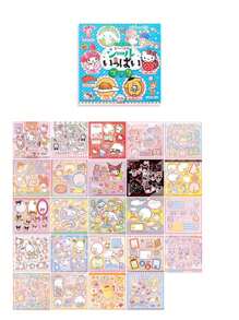Sanrio Sanrio Kuromi Hello Melody Cinnamoroll Cartoon Character Kitty Cat Collection Cute Sticker Book Cartoon Handbook DIY Stickers (Some Parts May Be Random)