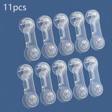 5/10 Stück Kinder Multifunktions-Sicherheitsschlösser, Baby Anti-Einklemmschutz Schubladenverriegelung, Säuglingsschrank Türverriegelung, transparente abgesenkte Sicherheitsschlösser, transparente Kindersicherheitsschlösser, Baby Schubladenverriegelung, kindersichere Schrank- und Kühlschrankschlösser