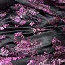1 Piece Of High-Quality Brocade Fabric, Decorated With Peony Pattern Jacquard Fabric, Cushion, Throw Pillow, Table Flag, Brocade Silk Fabric