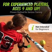 Ayuda de entrenamiento de swing de béisbol/sófbol SWINGRAIL - Equipo para batear y golpear - Blanco - Ver 3