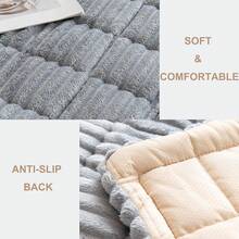 Mivnue Pet Couch Cover, Couch Covers For Dogs, Washable Dog Sofa Covers Couch Protector, Fuzzy Non Slip Couch Slipcover Pet Friendly (Brown, 27.6" X 59.1") - 淺灰色 - 查看 3