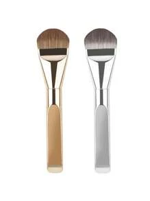 1/2/3/4 pezzi Pennelli per fondotinta, Pennello piatto ultra sottile per fondotinta, Pennello tondo per contouring del viso, Pennello piatto per contouring, Multiuso