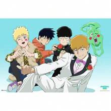 1pc/3PCS Wall Arts Posters Optional Frame Crunchyroll Mob Psycho 100 Poster - Japanese Anime Series Key Art MerchCool Wall Art Print For Bedroom Decor