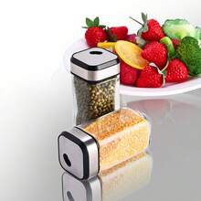 SAEIV 35 Square Spice Jars, 120ml Spice Jar Set (With Shaker Insert), Spice Shaker With Twist-Off Lid - Strong Closure, Stainless Steel Spice Storage Box (With Funnel, Label, And Pen) - 35 Spice Jars - View 7