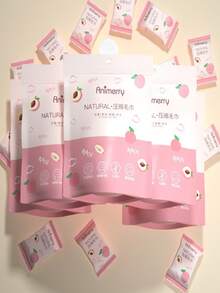20pcs Honey Peach Makeup Remover Wipes - Luxurious Soft, Alcohol-Free, Low-Irritation Fragrance-Free Nonwoven Fabric, Suitable For All Light Skin Tones, Quickly Dissolving, Gentle And Non-Irritating, Convenient For Travel, 100% Disposable, Makeup Remover Wipes, Great For Travel Skincare, Individually Packaged, Compact And Portable