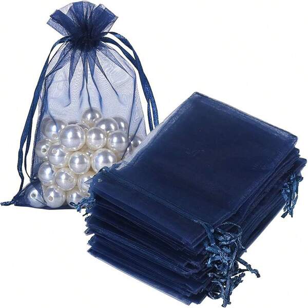 20pcs Organza Gift Bags Jewelry Bags Small Mesh Bags Drawstring Bags Wedding Gift Bags Bracelet Bags For Packaging Transparent Bags Jewelry Bags Small Gifts