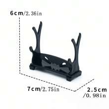 Soporte premium estilo japonés samuráis para espadas - Elegante estante para exhibir de 1 a 3 espadas - Diseño resistente y duradero - Perfecto para decoración del hogar y entusiastas de las espadas