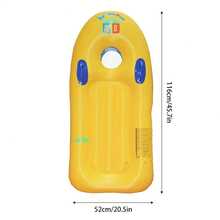 1pc Inflatable Surfboard - Portable, Foldable Swimming Board, Suitable For Swimming Classes, Surfing, Water Training And Recreation - Multicolor - View 3