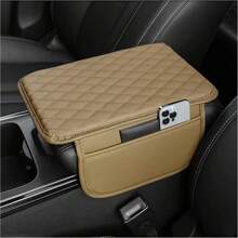 1 pièce Housse de console centrale de voiture, housse de repose-bras  avec 2 sacs de rangement. Coussin universel de boîte d'accoudoir de voiture. Accessoires d'intérieur de voiture protecteur pour la plupart des véhicules