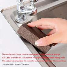 Brown Magic Emery Sponge Cleaning For Kitchen Pot Washing Dishwashing Stain Removal Descaling Rust Removal And Brushing Reusable Easy To Use Effective Cleaning Tool For Tough - Multicolor - View 10