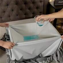 Microfiber Mattress Protector Water Resistance Anti-Wrinkle And Antibacterial Minimalism Solid Color - Grey - View 3