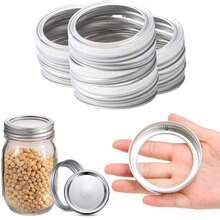 10/20PCS Canning Lids Leak-Proof Split-Type Regular/Wide Mouth Mason Jar Lids Tinplate Jar Caps Storage Bands