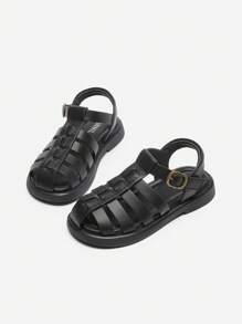 Annil Zapatos para niños, sandalias deportivas para niñas, zapatos de princesa para primavera y verano, zapatos romanos de suela blanda para uso exterior