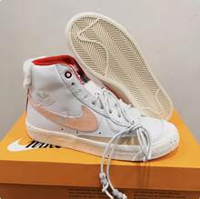 Nike Zapatillas altas Trailblazer de edición limitada para mujer BLAZER MID PRM - Blanco - Ver 4