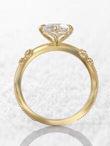 1 PC Fashion Cubic Zirconia Ring For Women For Wedding Engagement Party Jewelry Valentine's Day Gift - Silver - View 8