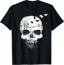 Halloween Skull Dr Vintage Gothic Costume Men Or Women T-Shirt_GL Teacher Gifts - Black - View 1