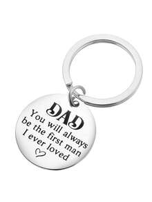 1/3/5/10件不锈钢钥匙扣，送给爸爸的礼物 - 銀色 - 查看 5