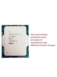 intel Procesor Intel Core I3 12100f 3,3 GHz, czterordzeniowy, ośmiowątkowy, 58 W, 12 m, Lga 1700, bez wentylatora