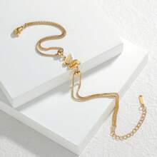1pc/Set Classic Style Anklet Bestsellers, Includes Resin Shell, Star And Moon Pendants, Multiple Styles, Suitable For Women's Daily Wear And Party Occasions