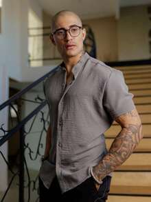 Men Shirts - Grey - View 6