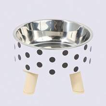 Elevated Stainless Steel Pet Bowl, Anti-Spill Cat Water/Food Bowl, Detachable For Cats, Dogs, Small Pets, Multicolor Available