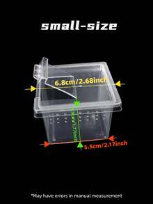 Pet Feeding Box, Reptile Small Feeding Box Pet Snail Crawling Pet Box Hermit Crab Spider Scorpion Horned Frog Lizard Insect Box - Multicolor - View 16