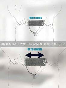 1pc/2pcs/4pcs Instant Adjustable Seamless Black Waist Belt Loop Extender For Jeans & Pants - Effortless Size Adjustment, Comfortable Fit, Easy Installation, Suitable For Men & Women Of All Sizes