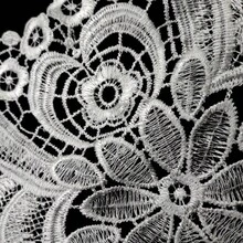 1pc Polyester Lace Embroidery Hollow Floral Collar Applique, For Dresses And Crafts - Multicolor - View 6