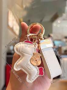 可爱小马造型钥匙扣吊坠，精致情侣包包挂饰，创意个性化配饰，无纺布工艺，非镀金贵金属，包包挂饰，汽车挂饰，适合装饰背包、手提包、手机壳、挂绳、钥匙扣，送给朋友、家人和爱人的礼物，生日礼物