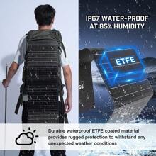 40W/60W Solar-Panel Ladegerät, faltbarer Tasche, faltbares monokristallines Solarpanel für Outdoor Camping, USB-Port, IP67 wasserdicht, Wandern, Notfall-Ladung, reisebereit Solarladegerät