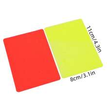 1 Set/3 Sets Of Red & Yellow Football Referee Tools: Red Card + Yellow Card, Outdoor Soccer Professional Referee Tool Kit With Paper, Pen And Leather Case
